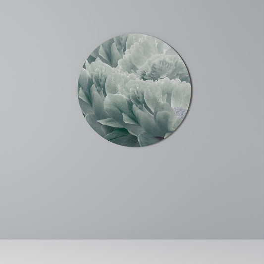 TREE PEONIES Round Wall Art