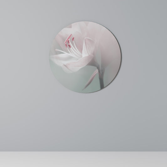 GENTLE LILY Round Wall Art