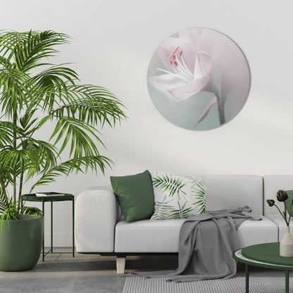 GENTLE LILY - Decorazione murale rotonda