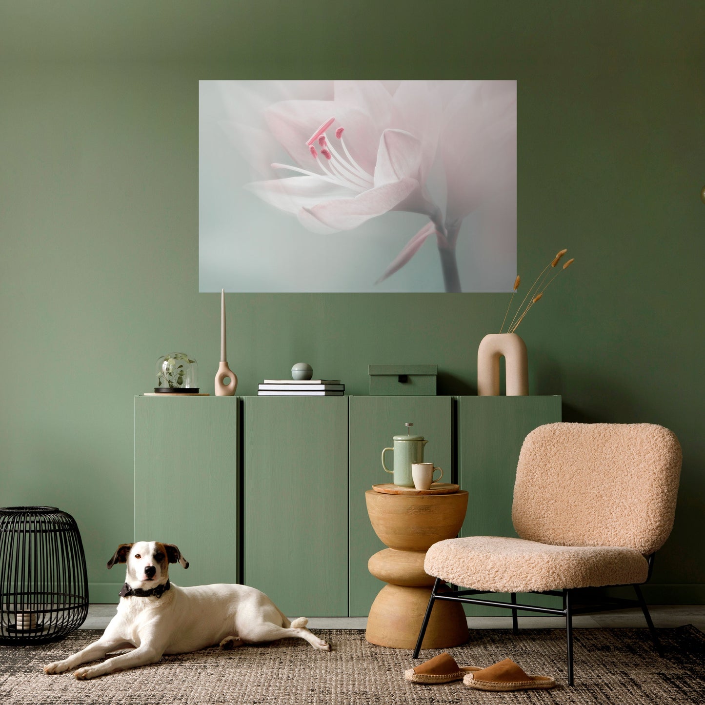 GENTLE LILY Poster orizzontale staccabile e attaccabile