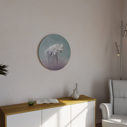 MELTING GERBERA Round Wall Art