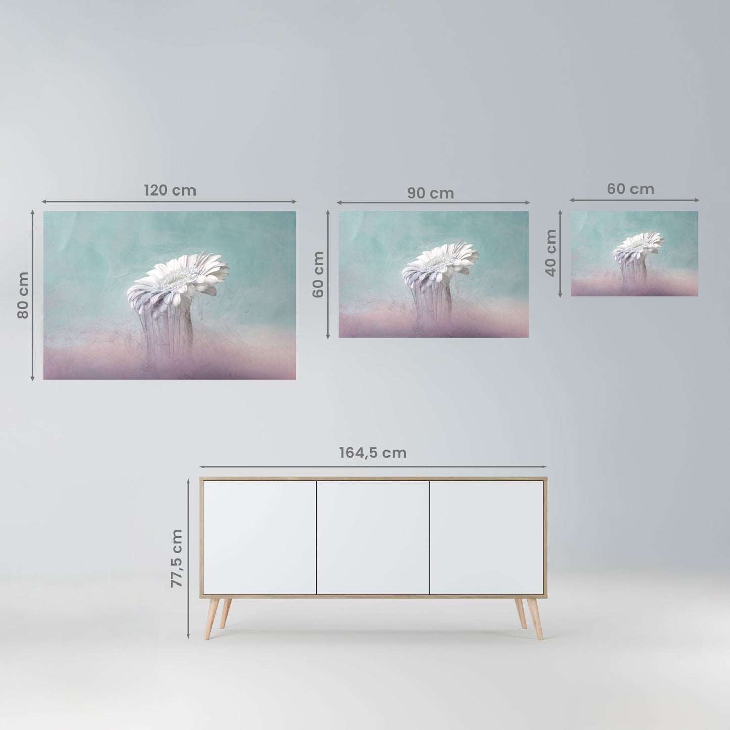 Poster orizzontale stacca e attacca GERBERA SCIOLTA