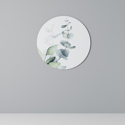 AQUA LEAF SYMPHONY - Decorazione murale rotonda