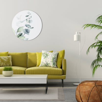 AQUA LEAF SYMPHONY - Decorazione murale rotonda