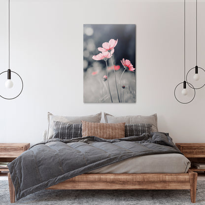 SUBTLE PETAL DANCE Vertical Canvas Print
