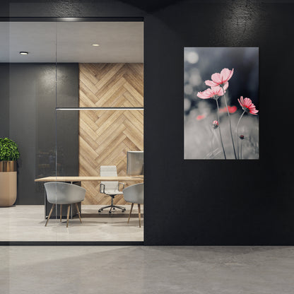 SUBTLE PETAL DANCE Vertical Canvas Print