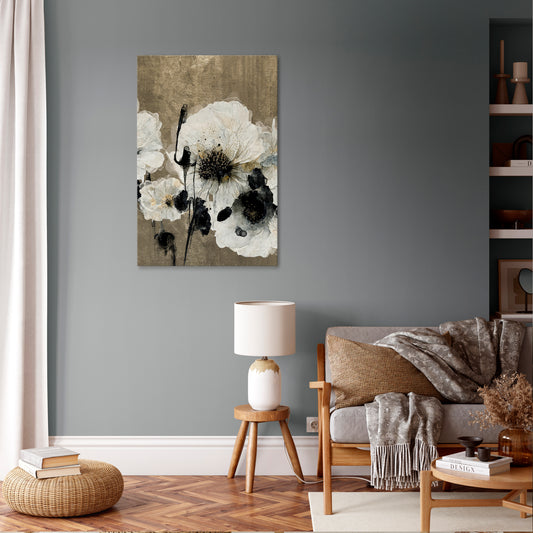 HARMONY IN WHITE Vertical Canvas Print