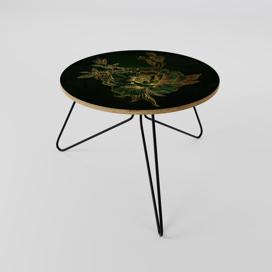 Tavolino da caffè MIDNIGHT FLORAL GLIMMER 60