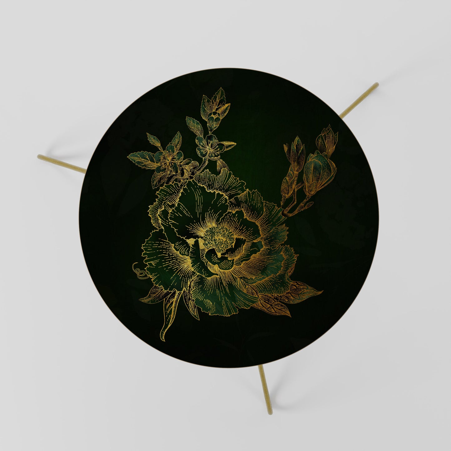 Tavolino da caffè MIDNIGHT FLORAL GLIMMER 60