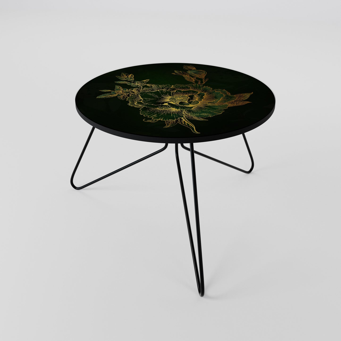 Tavolino da caffè MIDNIGHT FLORAL GLIMMER 60