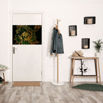 Poster orizzontale staccabile e attaccabile MIDNIGHT FLORAL GLIMMER