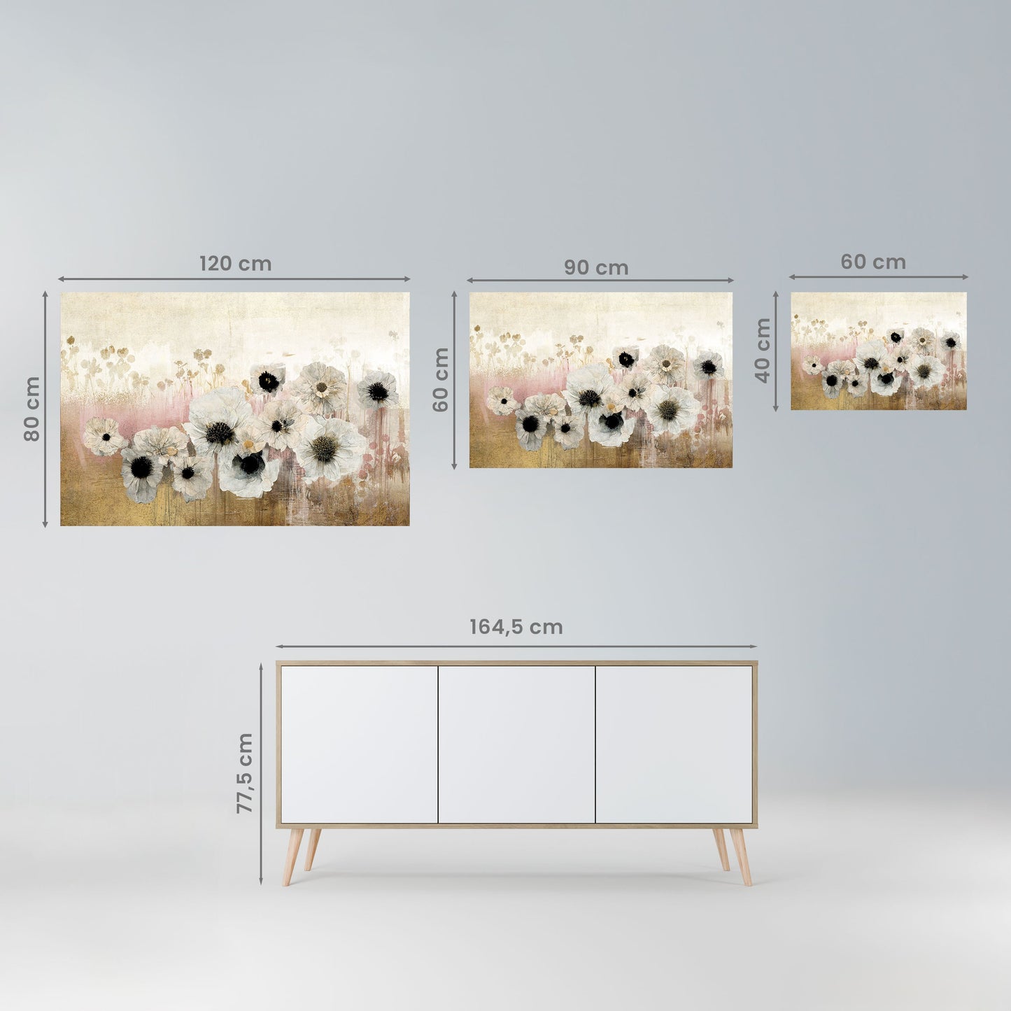 Poster orizzontale staccabile e attaccabile GENTLE VINTAGE HARMONY