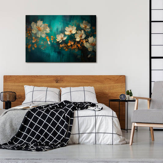 TRANQUIL GARDEN MUSE Stampa su tela orizzontale