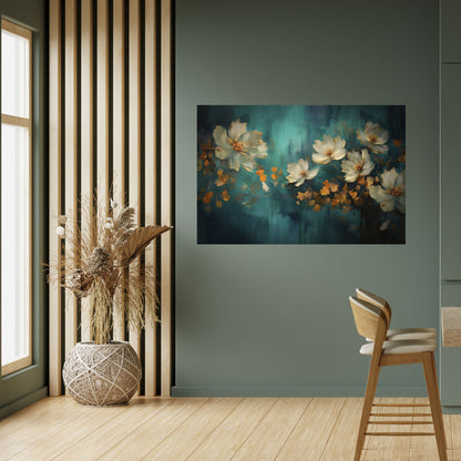 Poster orizzontale staccabile e attaccabile TRANQUIL GARDEN MUSE
