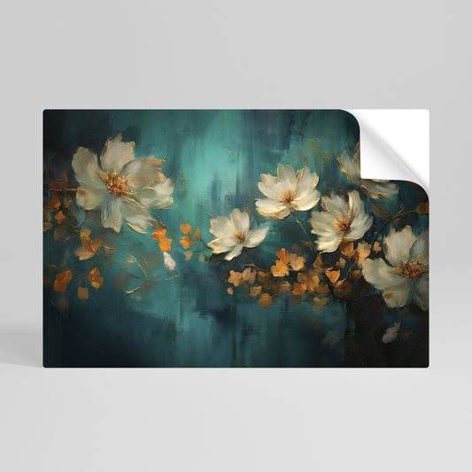Poster orizzontale staccabile e attaccabile TRANQUIL GARDEN MUSE