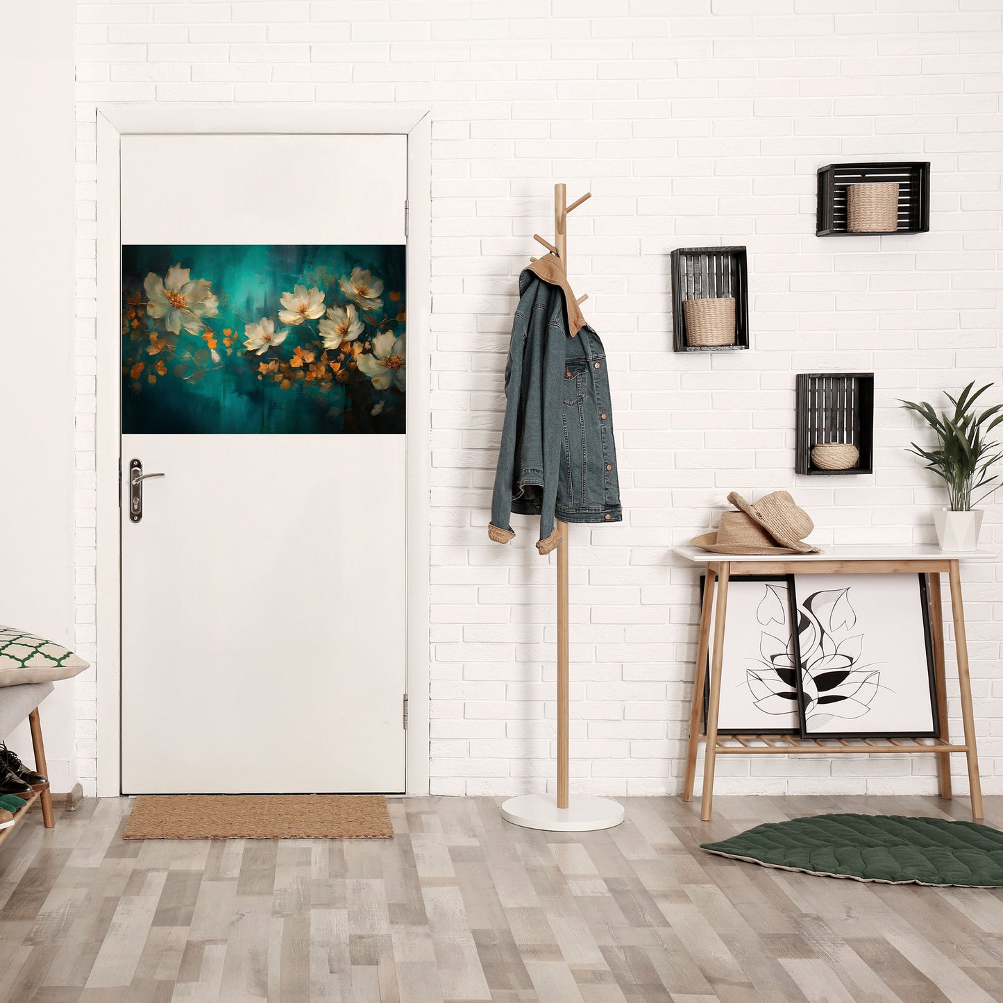 Poster orizzontale staccabile e attaccabile TRANQUIL GARDEN MUSE