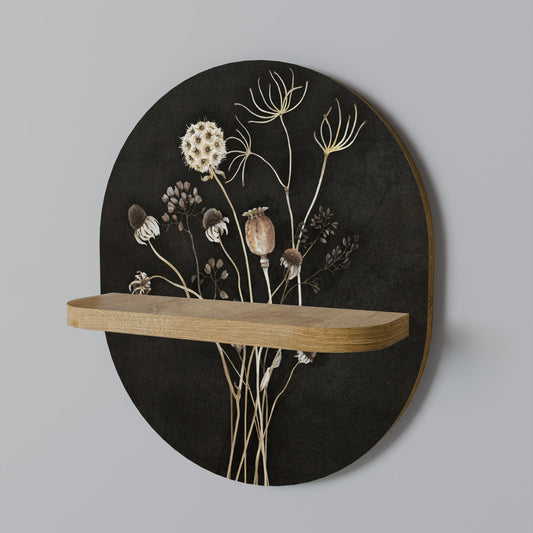 MEADOW SHADES Mensola ovale in effetto rovere