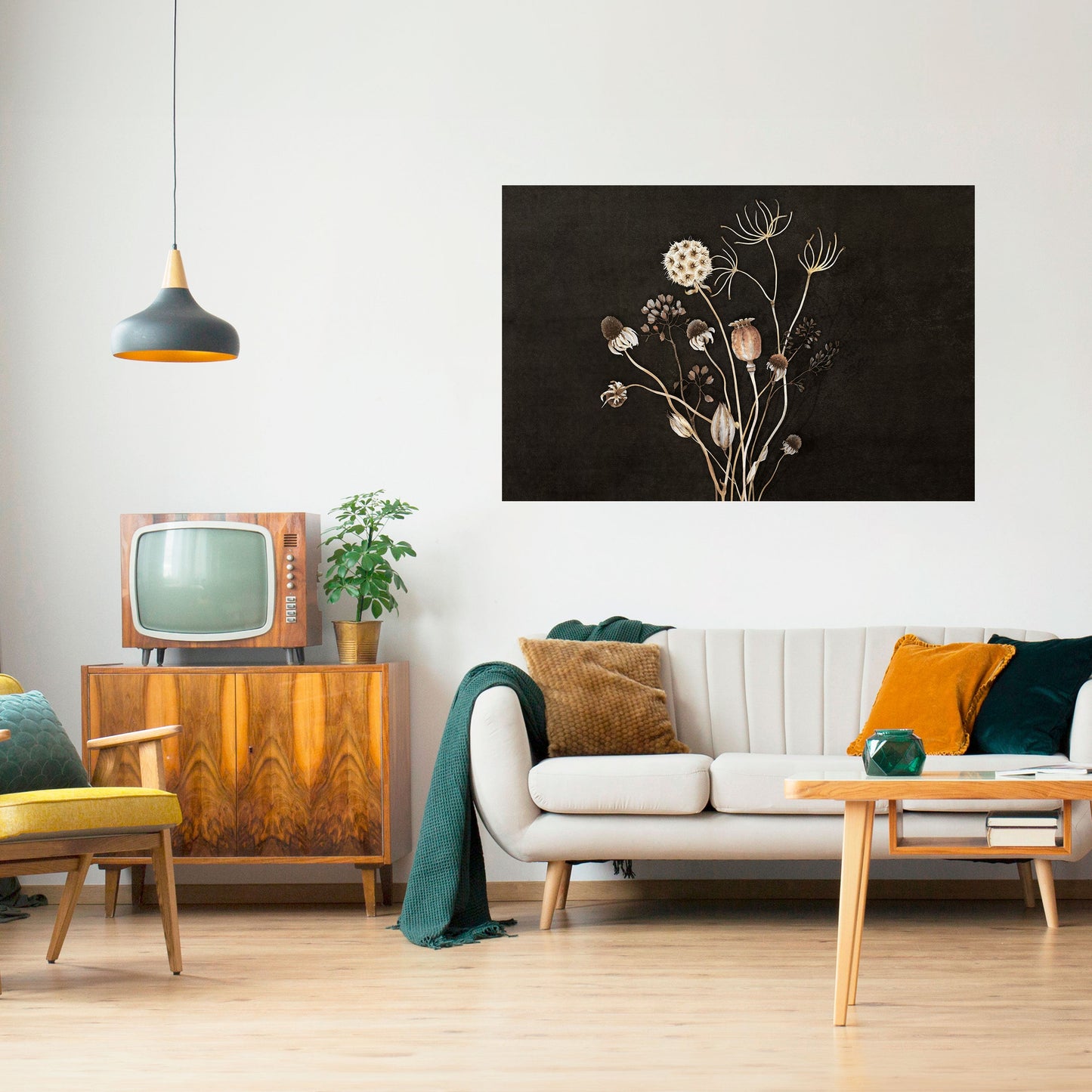 Poster orizzontale staccabile e attaccabile MEADOW SHADES