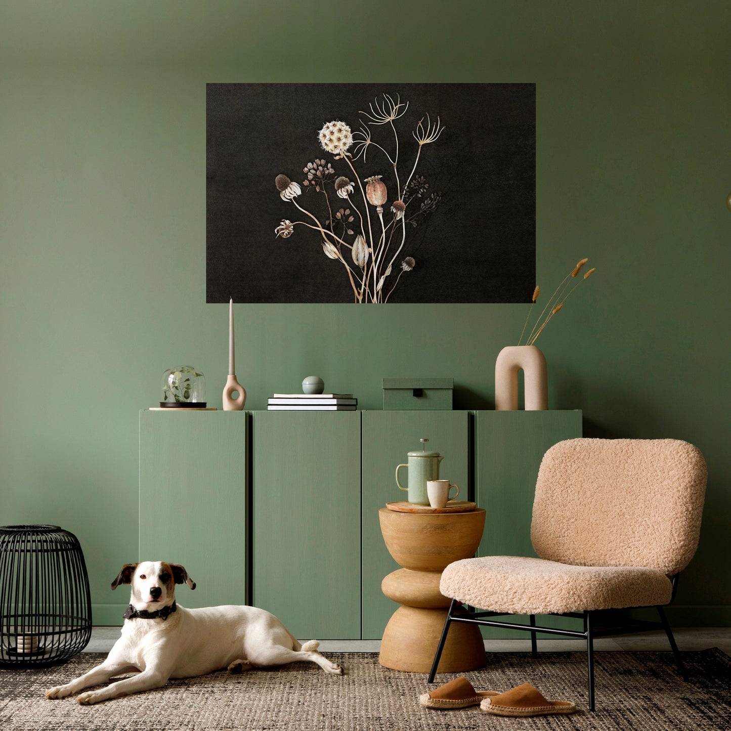 Poster orizzontale staccabile e attaccabile MEADOW SHADES