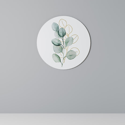 SILHOUETTES IN SOFT WATERS Round Wall Art