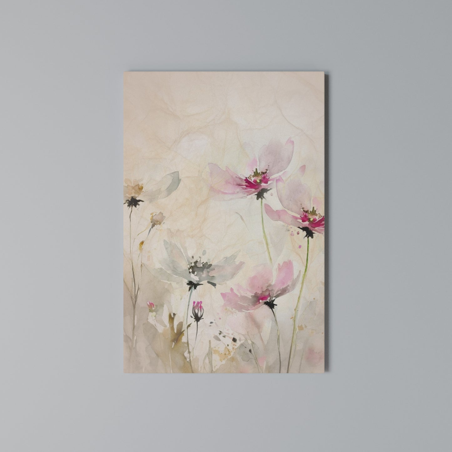 PAINTED LIGHTNESS Vertical Canvas Print
