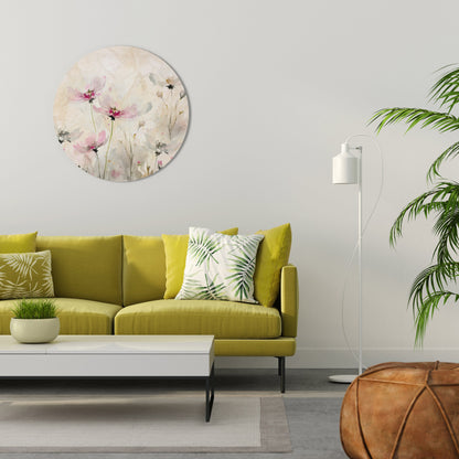 PAINTED LIGHTNESS Round Wall Art