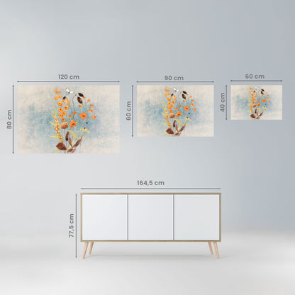 Poster orizzontale staccabile e attaccabile SUSSURRI DI FIORI DI CAMPO