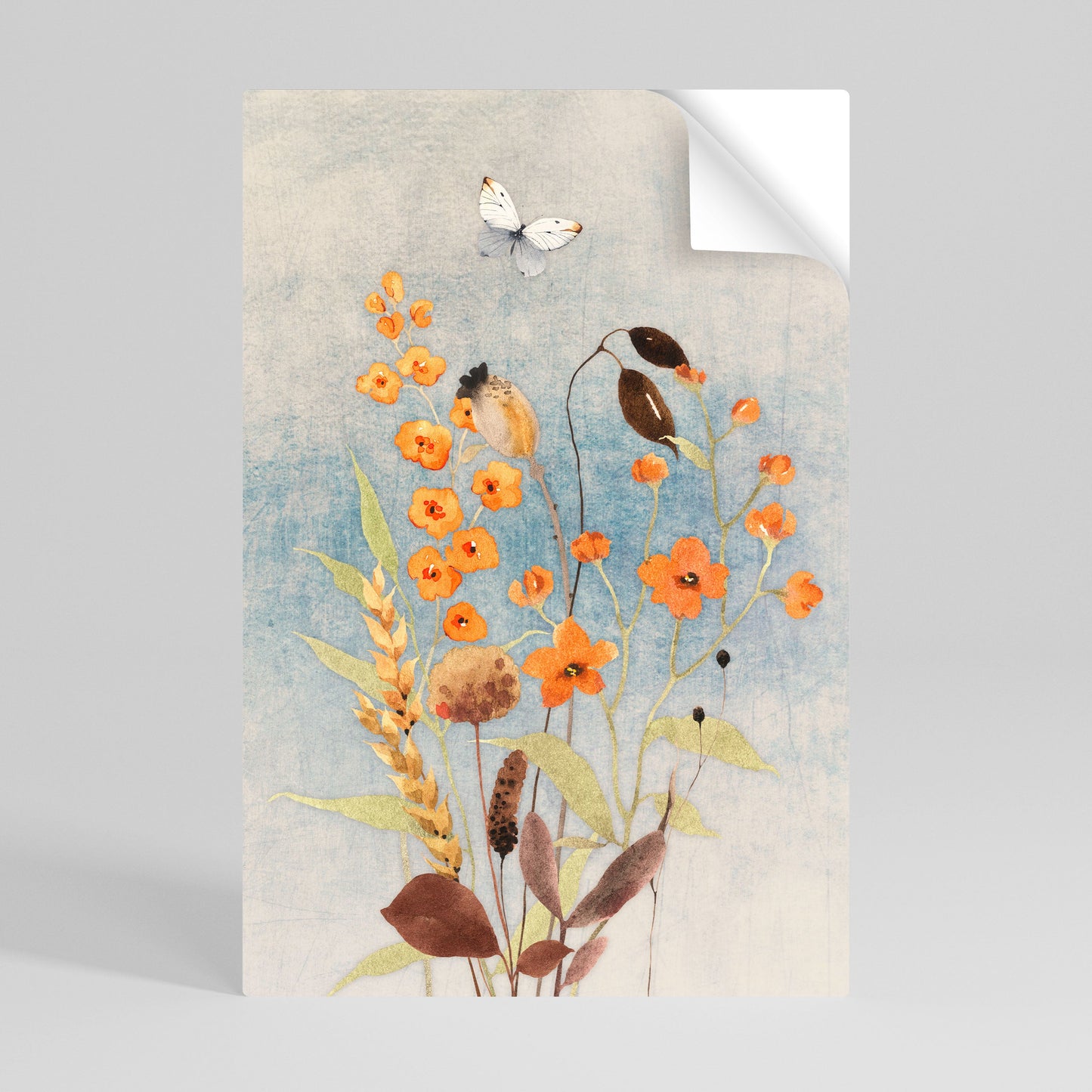 Poster verticale staccabile e attaccabile SUSSURRI DI FIORI DI CAMPO