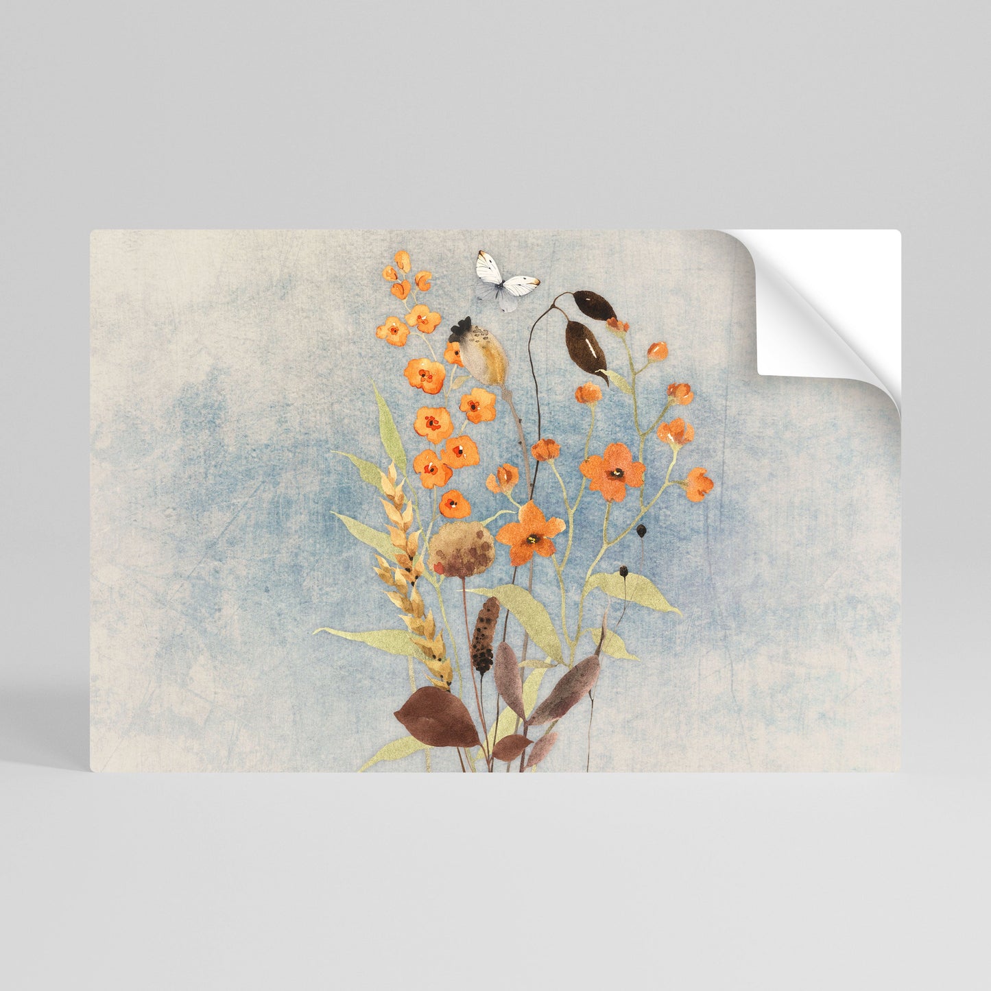 Poster orizzontale staccabile e attaccabile SUSSURRI DI FIORI DI CAMPO