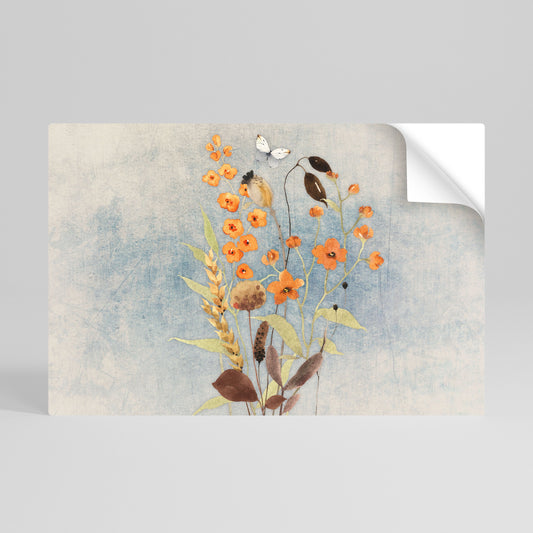 Poster orizzontale staccabile e attaccabile SUSSURRI DI FIORI DI CAMPO