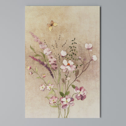 FLOWERED REVERIE Stampa su Tela Verticale