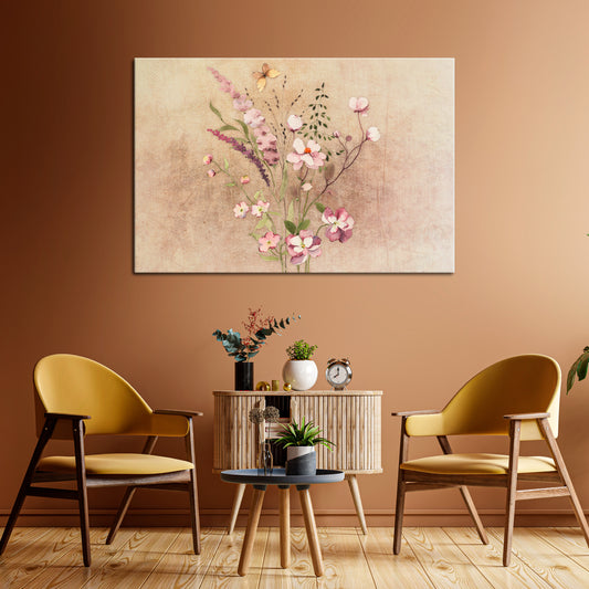FLOWERED REVERIE Stampa su tela orizzontale