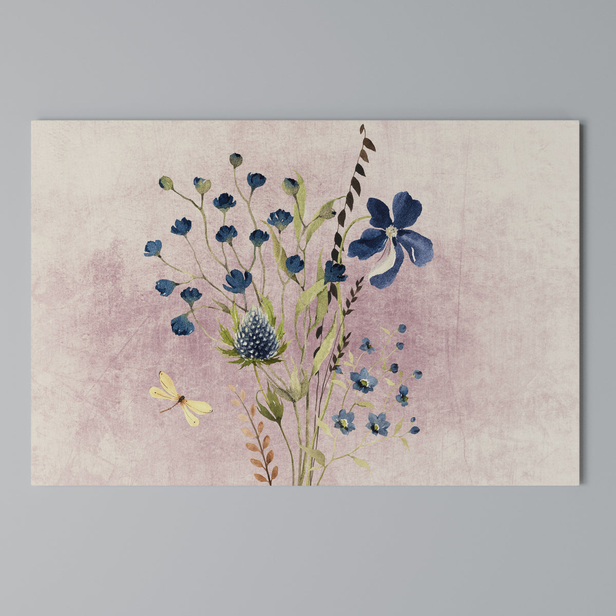CORNFLOWER REVERIE Stampa su tela orizzontale