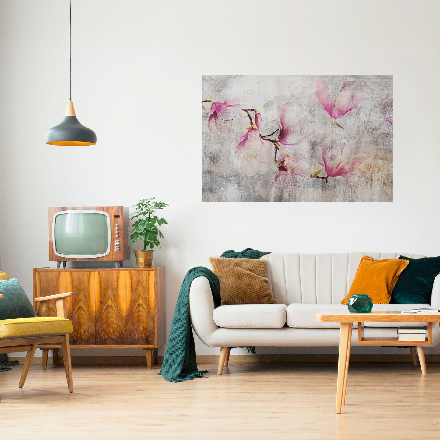 Poster orizzontale staccabile e attaccabile ASTONISHING MAGNOLIA