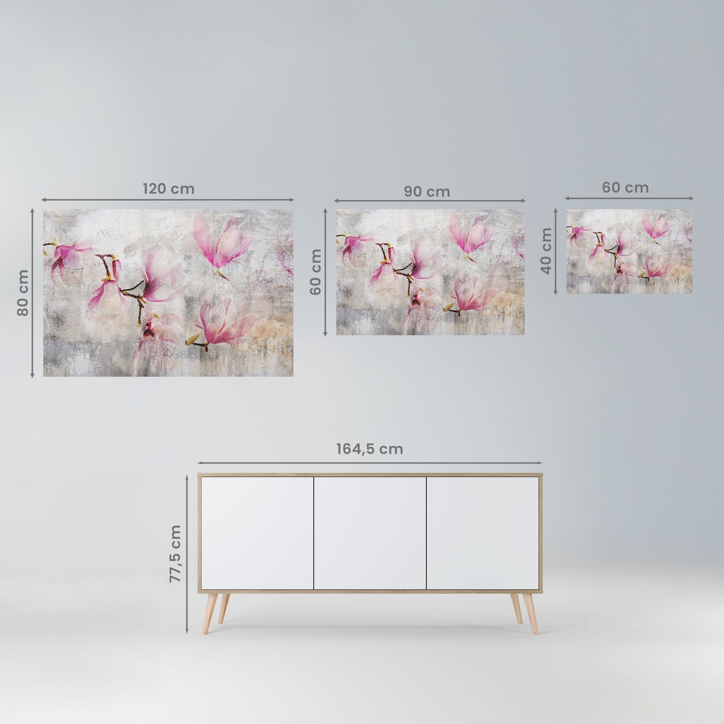 Poster orizzontale staccabile e attaccabile ASTONISHING MAGNOLIA