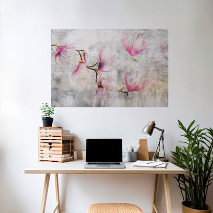 Poster orizzontale staccabile e attaccabile ASTONISHING MAGNOLIA