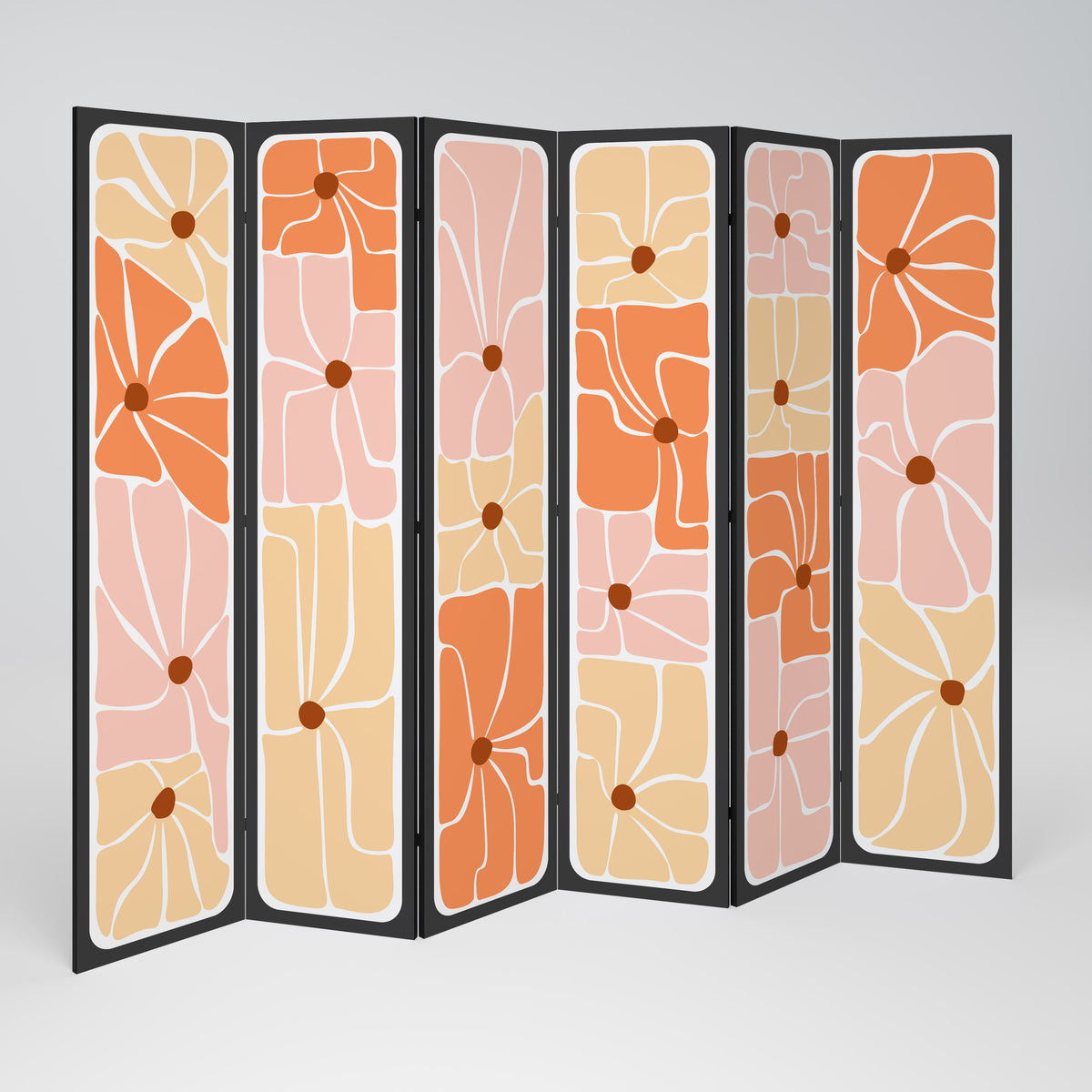 FINE CURRENTS Decorative 6-Panel Room Divider