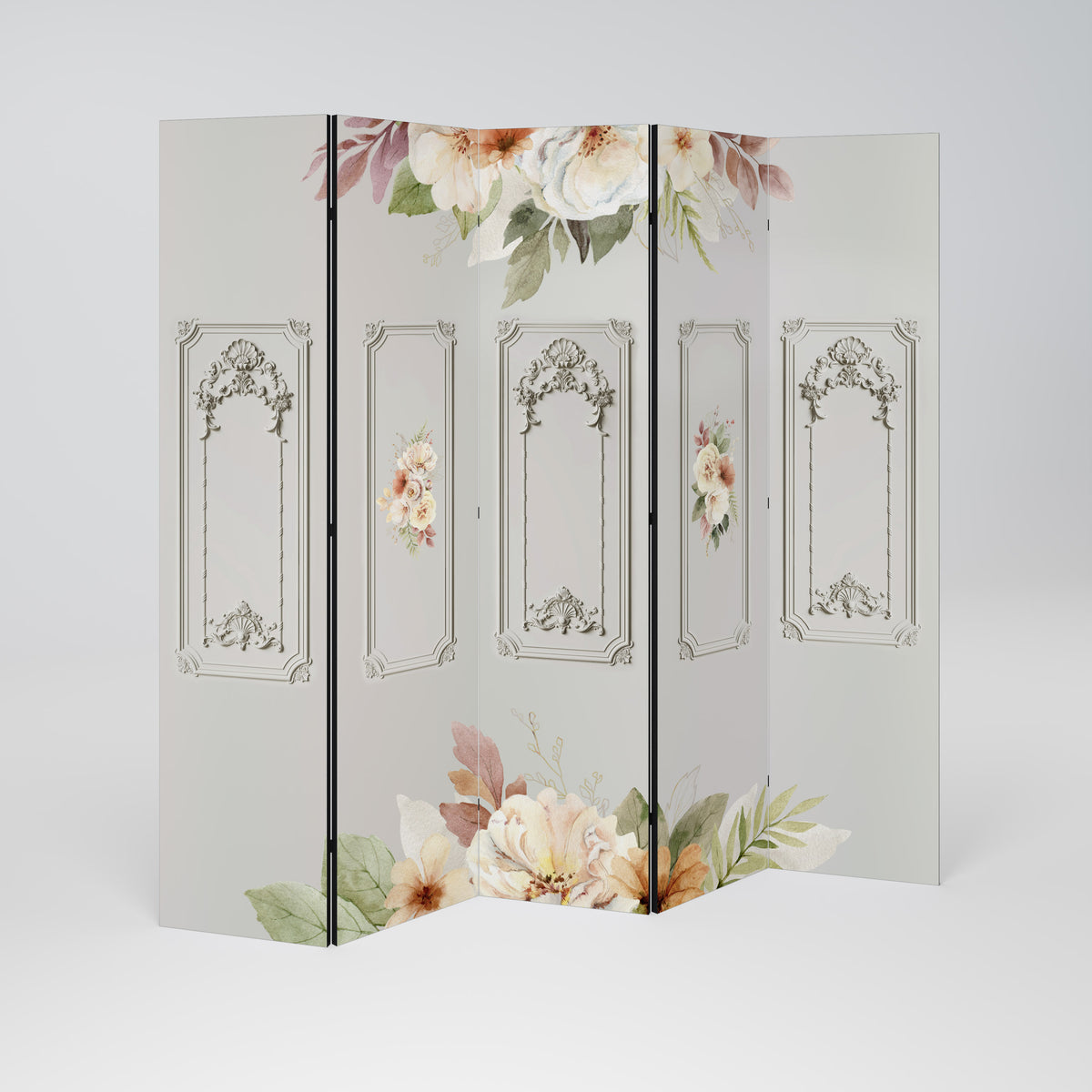 ELEGANT SHIELD Decorative 5-Panel Room Divider