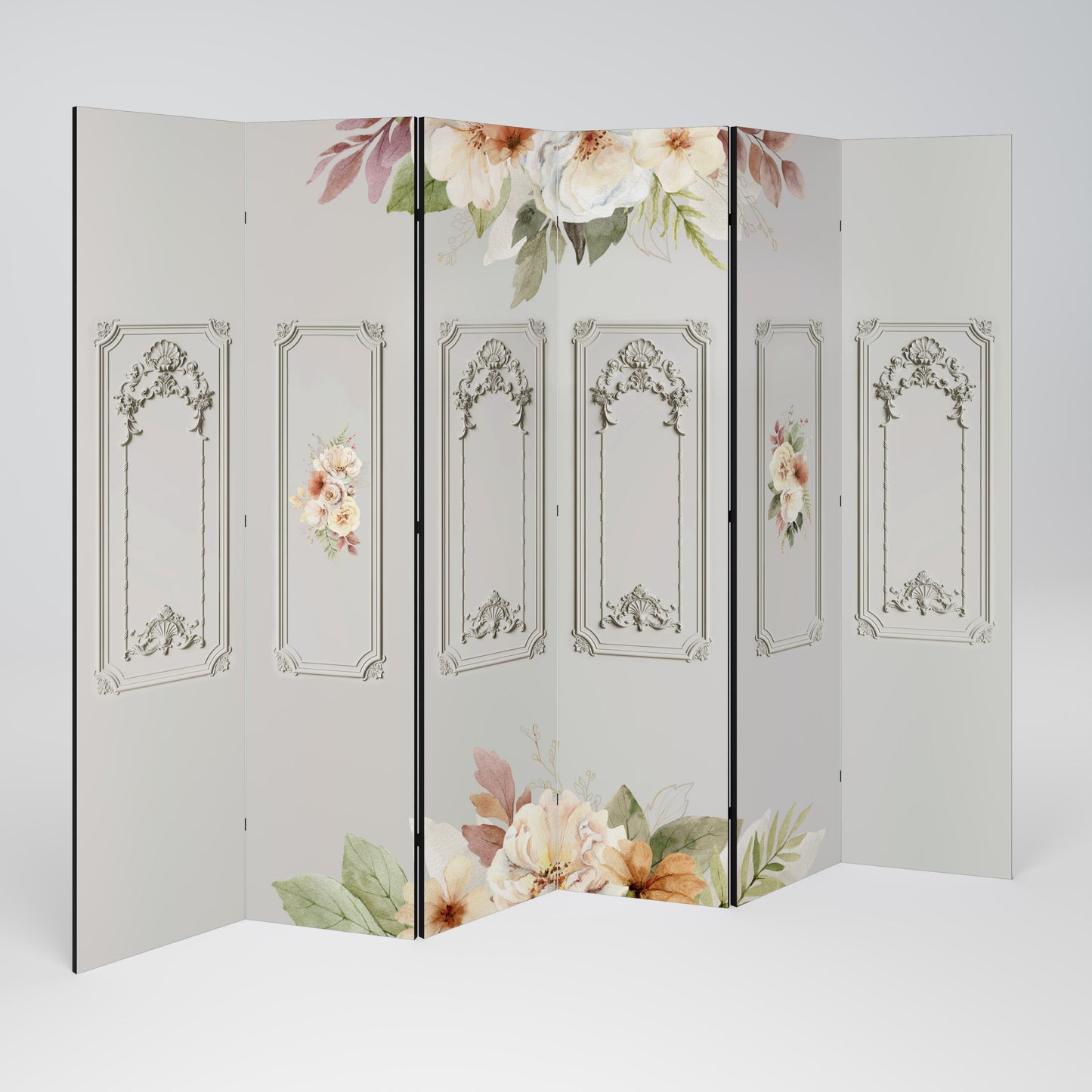 ELEGANT SHIELD Divisorio decorativo per ambienti a 6 pannelli