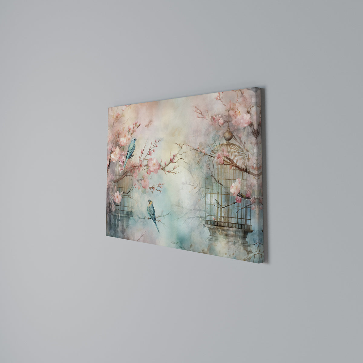 CHERRY BIRDSONG Horizontal Canvas Print