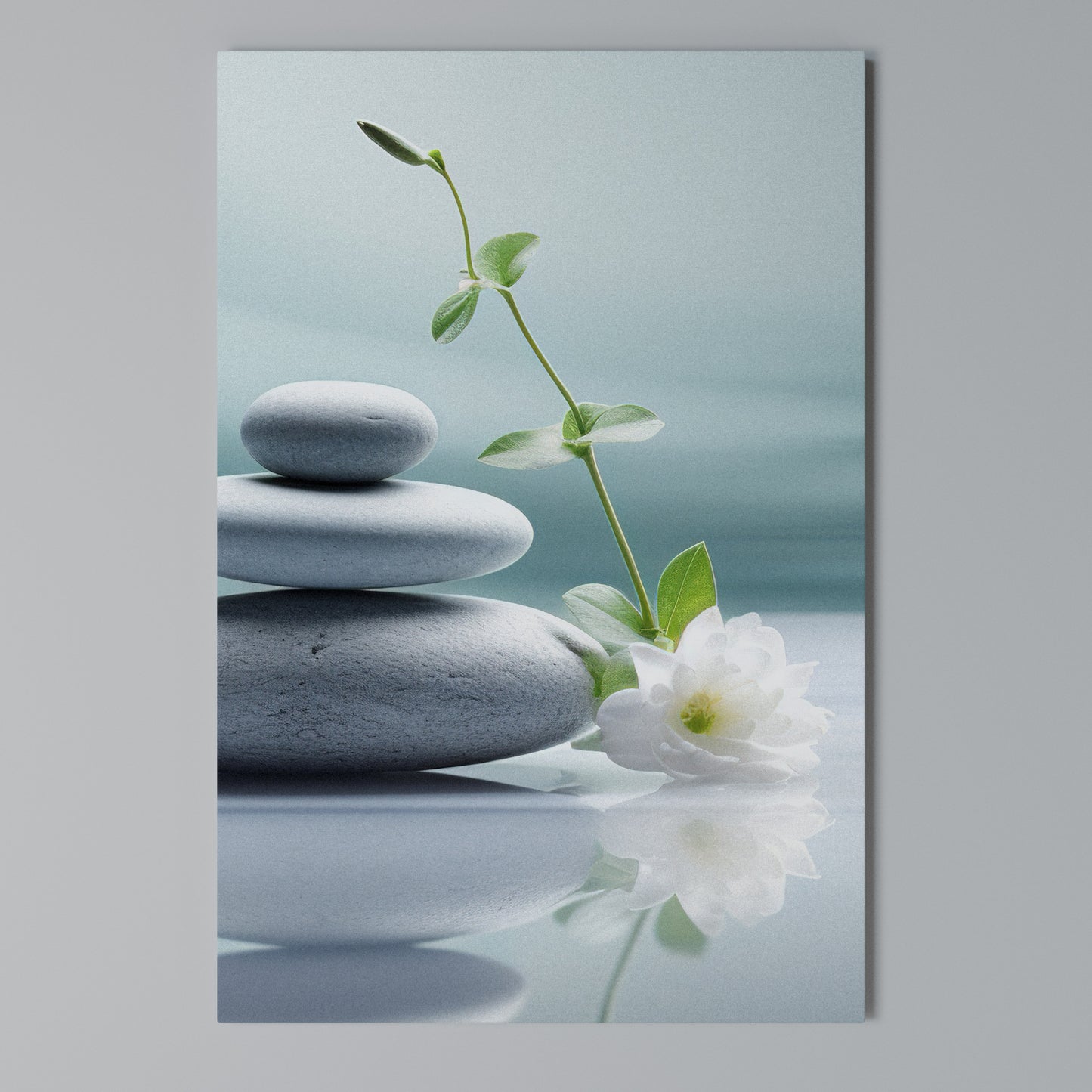 TRANQUIL STONE BALANCE Stampa su Tela Verticale