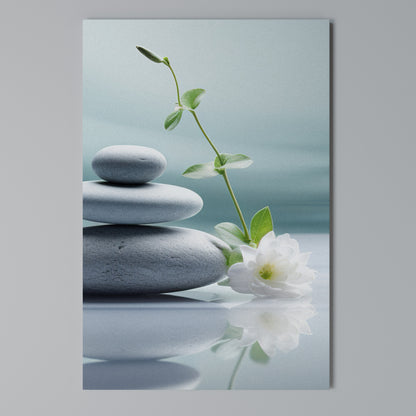 TRANQUIL STONE BALANCE Stampa su Tela Verticale