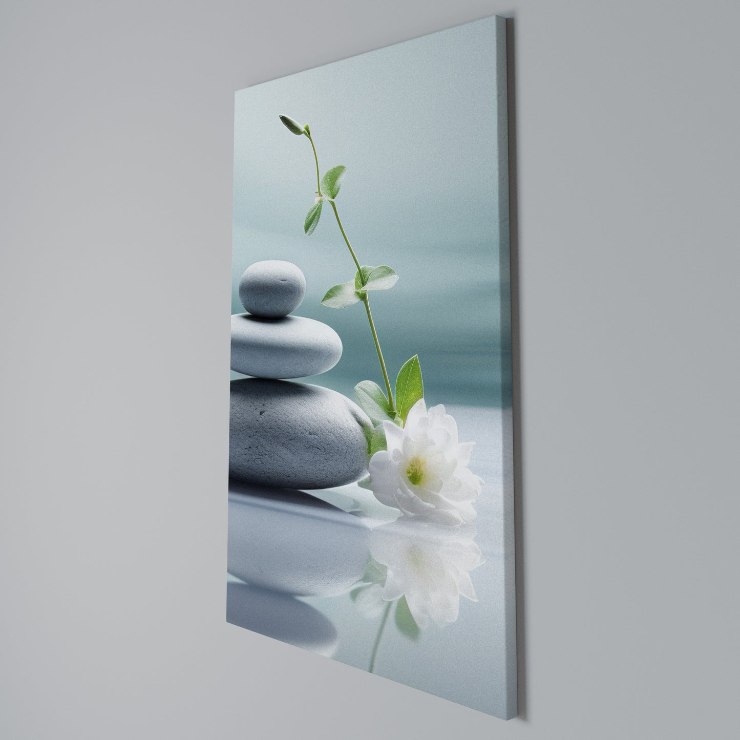 TRANQUIL STONE BALANCE Stampa su Tela Verticale