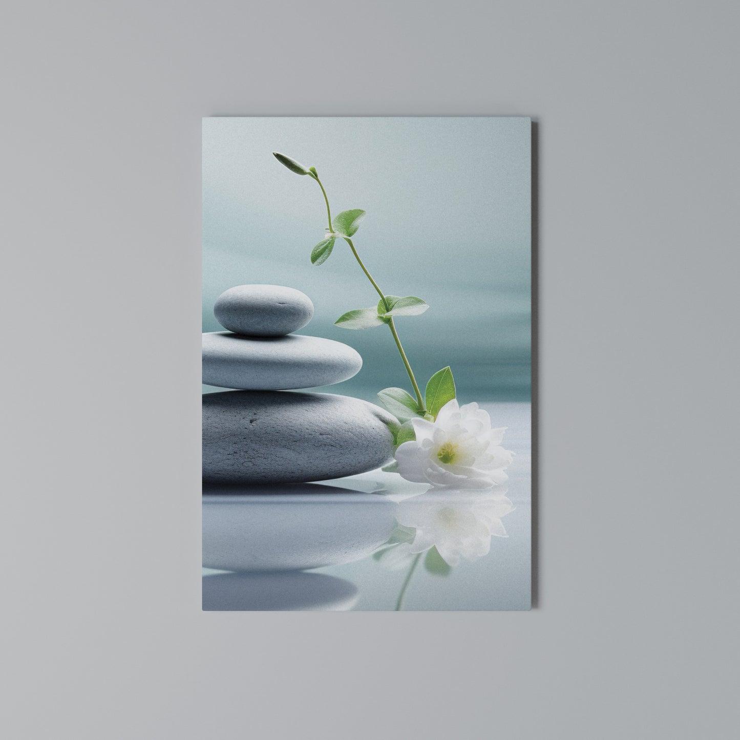 TRANQUIL STONE BALANCE Stampa su Tela Verticale