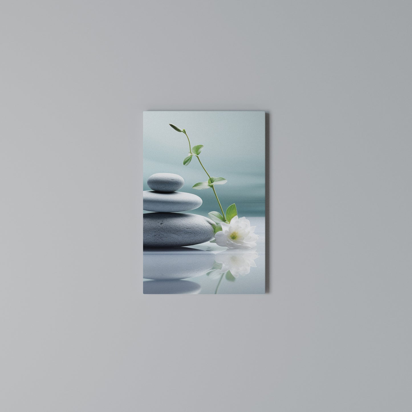 TRANQUIL STONE BALANCE Stampa su Tela Verticale