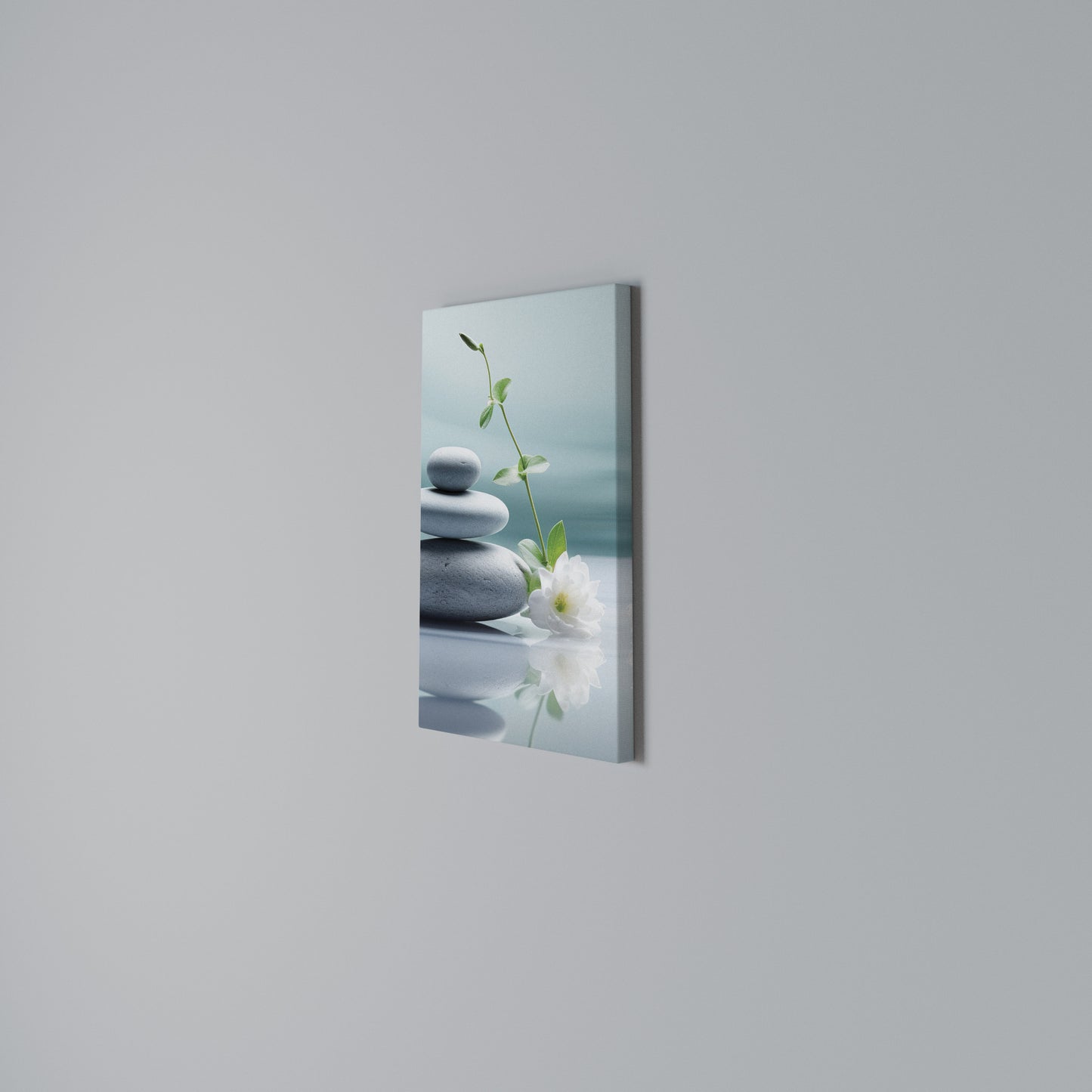 TRANQUIL STONE BALANCE Stampa su Tela Verticale