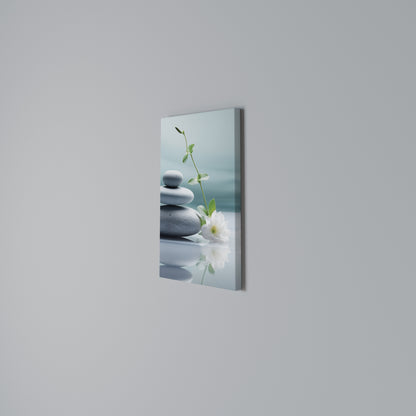 TRANQUIL STONE BALANCE Stampa su Tela Verticale