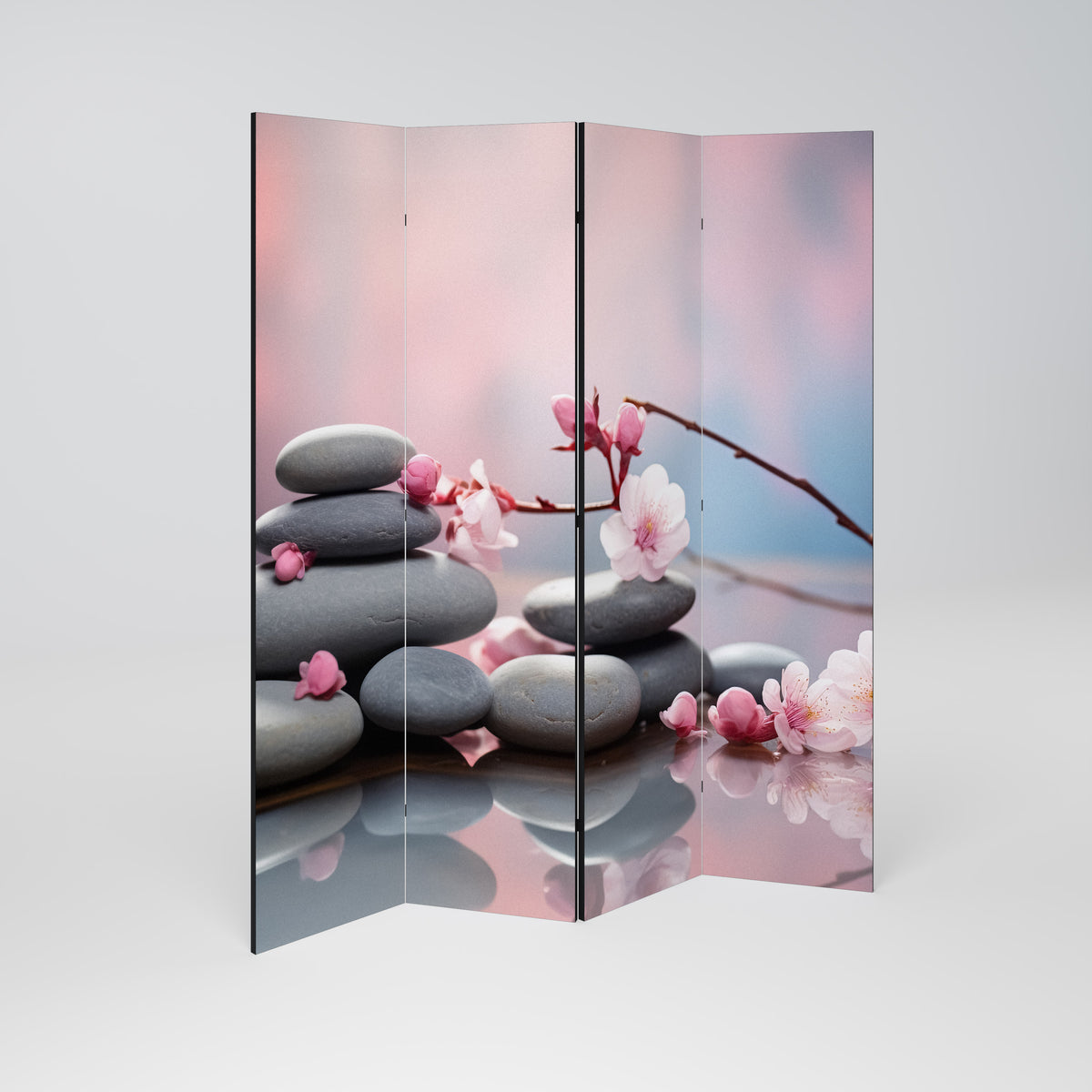 BALANCE OF NATURE Decorative 4-Panel Room Divider