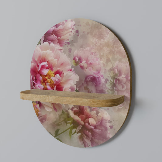PEONY WHISPER Mensola ovale in effetto rovere