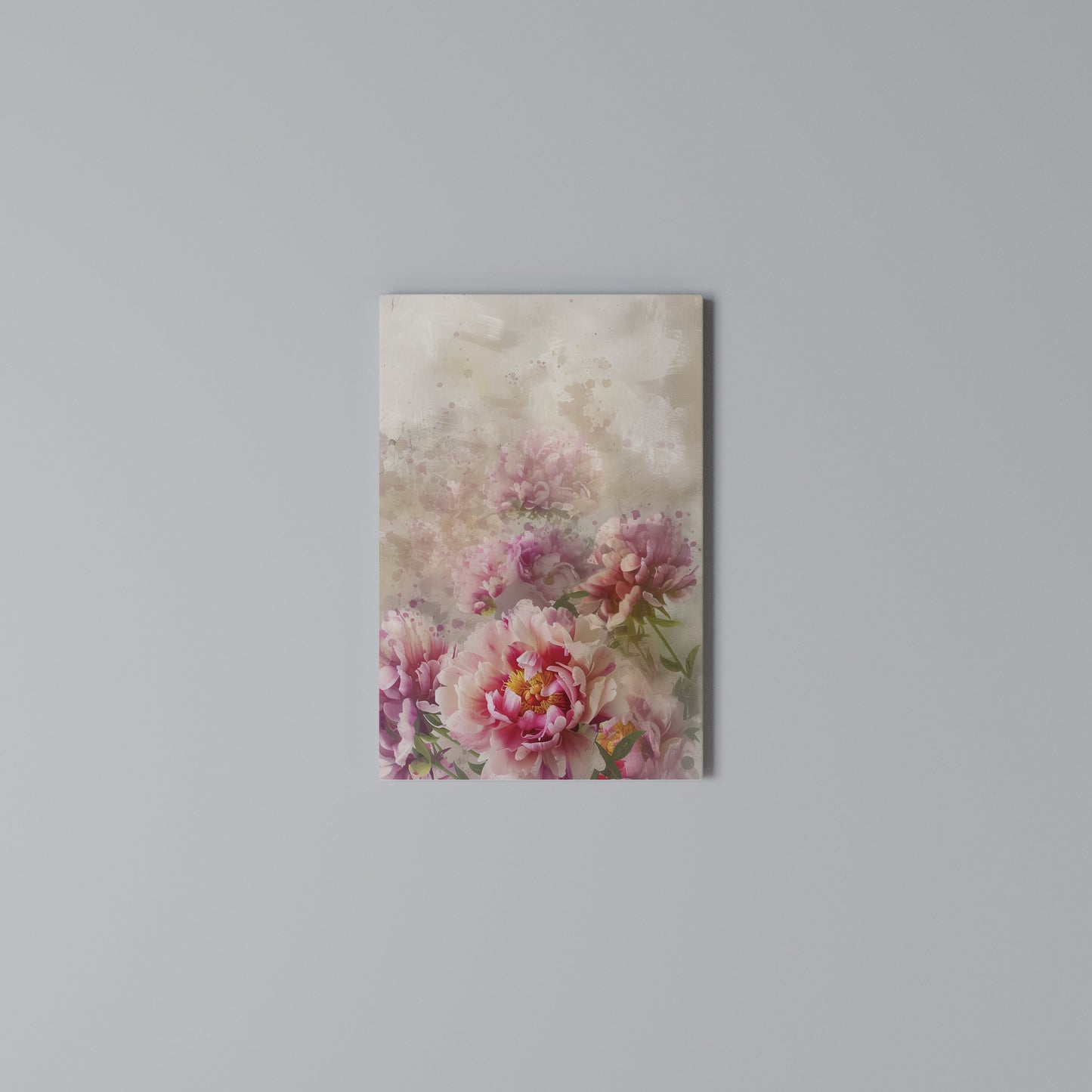 PEONY WHISPER Stampa su Tela Verticale